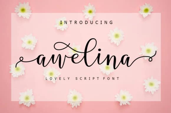 Awelina Script Font by supotype — Script Handwritten Font