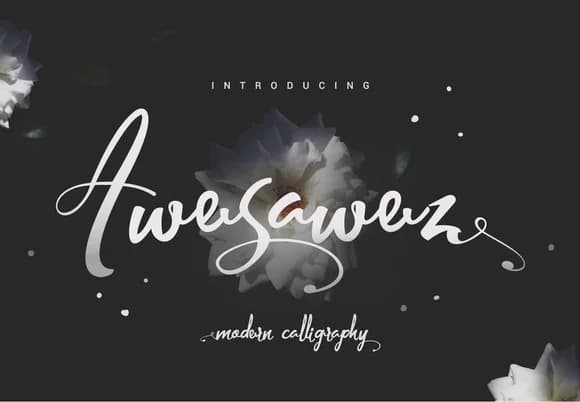 Awesawez Font by Esui Studio — Script Handwritten Font