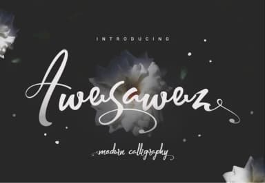 Awesawez Font by Esui Studio — Script Handwritten Font — thumbnail 1