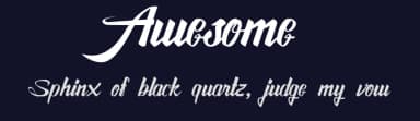 Awesome by FHFont — Script Handwritten Font — thumbnail 2