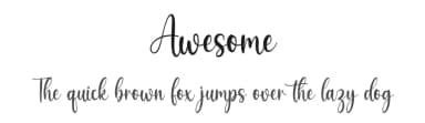 Awesome by Graphix Line Studio — Script Handwritten Font — thumbnail 1