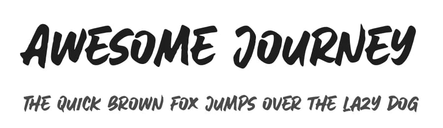 Awesome Journey by Subectype & Orenari — Script Handwritten Font