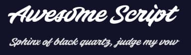 Awesome Script by Eko Bimantara — Script Handwritten Font — thumbnail 2