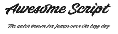 Awesome Script by Eko Bimantara — Script Handwritten Font — thumbnail 1