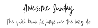 Awesome Sunday by Kotak Kuning Studio — Script Handwritten Font — thumbnail 1