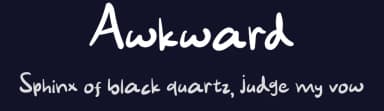 Awkward by Lettertype Studio — Script Handwritten Font — thumbnail 2