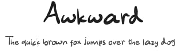 Awkward by Lettertype Studio — Script Handwritten Font — thumbnail 1