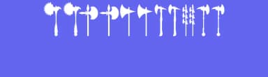 Axe for warrior by weknow — Dingbats Font — thumbnail 3
