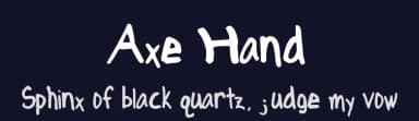 Axe Hand by Adam Skelton — Script Handwritten Font — thumbnail 2