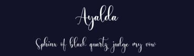 Ayalda by NanaNissa — Script Handwritten Font — thumbnail 2