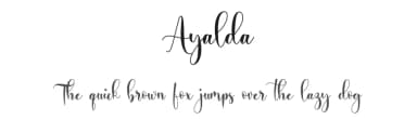 Ayalda by NanaNissa — Script Handwritten Font — thumbnail 1