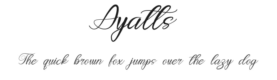 Ayatts by Design Vector10 — Script Handwritten Font