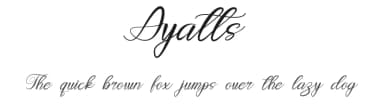 Ayatts by Design Vector10 — Script Handwritten Font — thumbnail 1