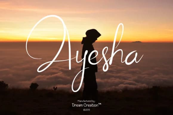 Ayesha Script Font by Imaginiac — Script Handwritten Font