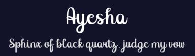 Ayesha by Hardtype — Script Handwritten Font — thumbnail 2