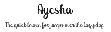 Ayesha by Hardtype — Script Handwritten Font — thumbnail 1