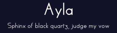 Ayla by Claude Soulayrac — Sans Serif Font — thumbnail 2