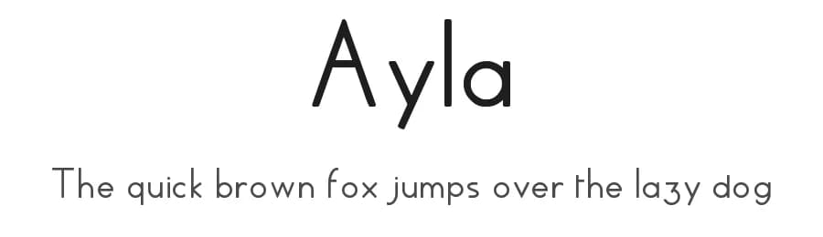 Ayla by Claude Soulayrac — Sans Serif Font