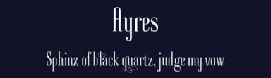 Ayres by MAGOfonts — Serif Font — thumbnail 2