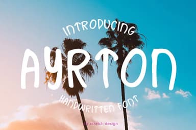Ayrton Font by Scratch Design — Script Handwritten Font — thumbnail 1