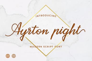 Ayrton Pight Font by Attract Studio — Script Handwritten Font — thumbnail 1