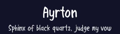 Ayrton by Scratch Design — Script Handwritten Font — thumbnail 2