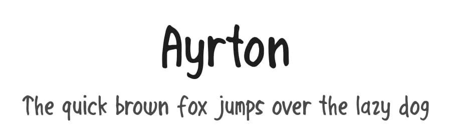 Ayrton by Scratch Design — Script Handwritten Font