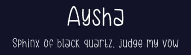 Aysha by Aisyah — Script Handwritten Font — thumbnail 2