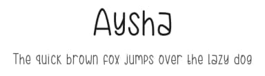 Aysha by Aisyah — Script Handwritten Font — thumbnail 1