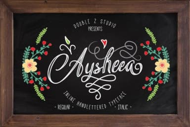 Aysheea Font by Double Z Studio — Script Handwritten Font — thumbnail 1