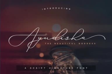 Ayudisha Font by Ruang Kerja — Script Handwritten Font — thumbnail 1