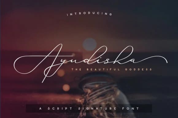 Ayudisha Font by Ruang Kerja — Script Handwritten Font