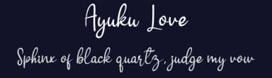 Ayuku Love by Belina Studio — Script Handwritten Font — thumbnail 2