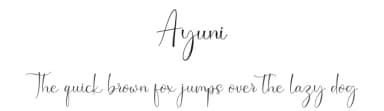Ayuni by Nabila — Script Handwritten Font — thumbnail 1