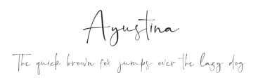 Ayustina by Ahmad Khaidir — Script Handwritten Font — thumbnail 1