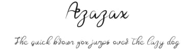 Azazax by Lontong Lodeh — Script Handwritten Font — thumbnail 1