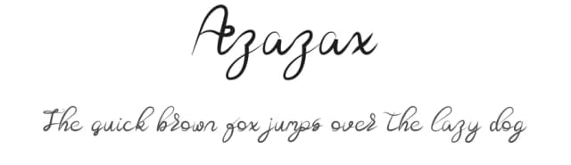 Azazax by Lontong Lodeh — Script Handwritten Font