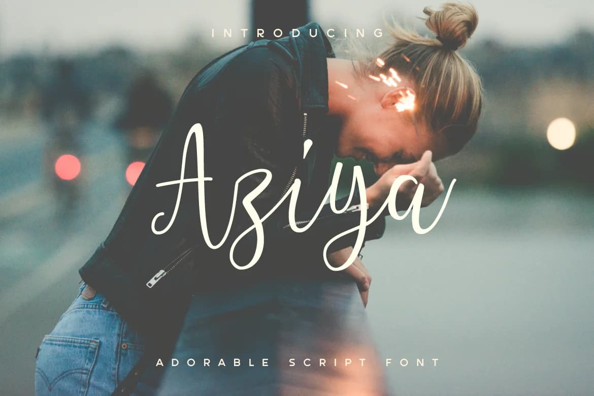 Aziya Font by Typia Nesia — Script Handwritten Font — preview 1