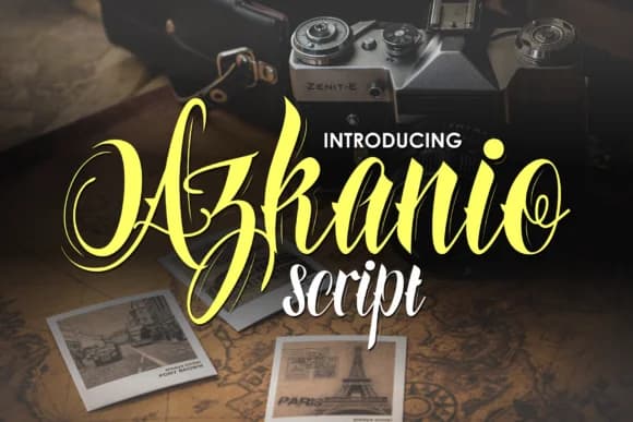 Azkanio Script Font by figuree studio — Script Handwritten Font