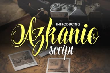 Azkanio Script Font by figuree studio — Script Handwritten Font — thumbnail 1