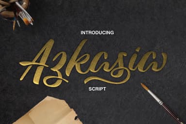 Azkasia Font by semuthitam — Script Handwritten Font — thumbnail 1
