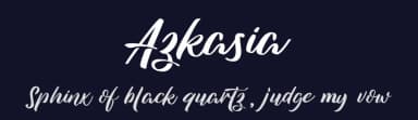 Azkasia by semuthitam — Script Handwritten Font — thumbnail 2