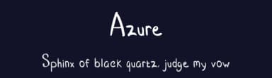 Azure by Dhw Type — Script Handwritten Font — thumbnail 2