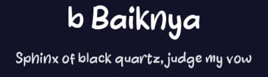 b Baiknya by wepfont.com — Script Handwritten Font — thumbnail 2