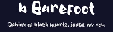 b Barefoot by wepfont.com — Script Handwritten Font — thumbnail 2