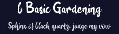 b Basic Gardening by wepfont.com — Script Handwritten Font — thumbnail 2