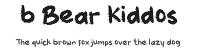 b Bear Kiddos by wepfont.com — Script Handwritten Font — thumbnail 1
