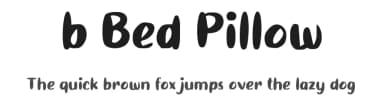 b Bed Pillow by wepfont.com — Script Handwritten Font — thumbnail 1