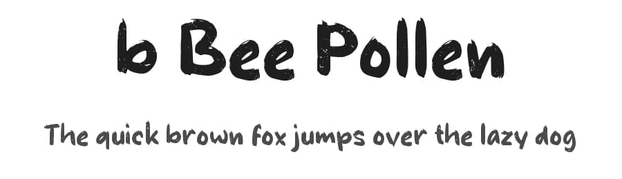 b Bee Pollen by wepfont.com — Script Handwritten Font