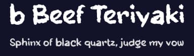 b Beef Teriyaki by wepfont.com — Script Handwritten Font — thumbnail 2